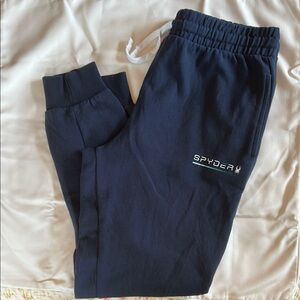 Spyder Men’s Navy Jogger Sweatpants with Elastic Waistband